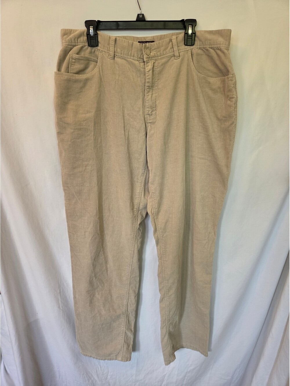 Michael Kors Beige Corduroy Pants Size 38/34 with Minor Wear